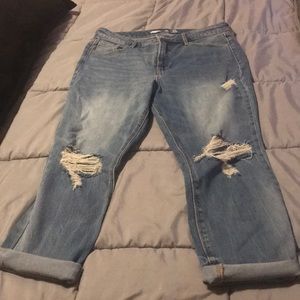 Distressed Blue jeans, CAD size 14